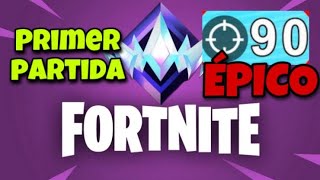 MI PRIMERA PARTIDA EN RANKED FORNITE - top 1?