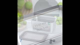 Nicety Stainless steel 316 food container with silicone lid  #foodcontainer #stainlesssteel