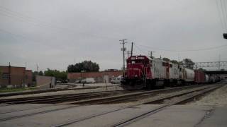 Soo 4449 Leads a Short Manifest North on the I.H.B.