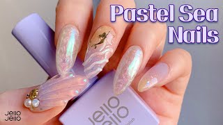 [ENG] 젤로젤로 Ι  파스텔 바다🌊🧜‍♀️ 셀프네일 Ι Pastel Sea Nails