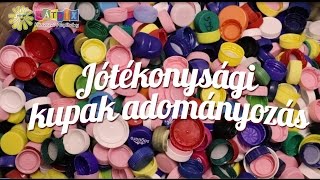 Üdítős kupak adományozás