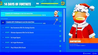 The *NEW* 14 Days Of Fortnite Challenges! (Fortnite Chapter 2 Christmas Update)