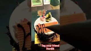 Tag your friend #shorts #chocolatecake #ytshorts #decoration #cake #status #hardik #happybirthday