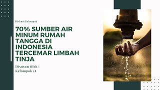 sumber air minum di Indonesia sudah tercemar limbah tinja!!!