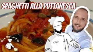 Spaghetti alla Puttanesca 🍝 versione ricetta di Marco Rapo | Due Giri d'Olio 🍽️