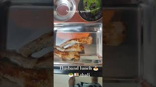 Weekend special lunch 🍝🥗🍱 thali for husband #viral#ytshorts #trending #viralshort #lunch #protein