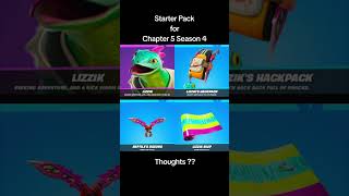 Thoughts? 🤔 Chapter 5 Season 4 starter pack early preview! #fortnite #foryou #shortsfeed #gaming