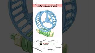 Classic transmission, worm gear and worm, mechanisms! the beauty of mechanical design। #wormgear