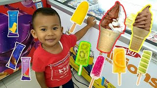 Anak pintar borong semua eskrim di alfamart| beli es krim