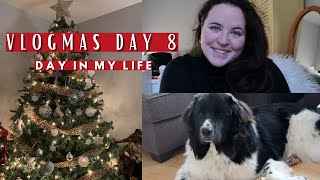 VLOGMAS DAY 8| DAY IN MY LIFE| WORKING FROM HOME| LITERALLY LYDIA