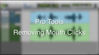 Pro Tools - Removing Mouth Clicks with the Pencil Tool