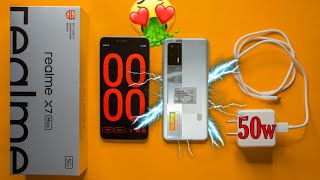 Realme X7 Max 50W Fast Charging Test | 0-50% in 16 Min for 4500 mAh? Heating Test Shocking Result 😱