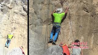 Hüdaverdi 6b, VII Tırmanıcı: Nazmi Öztürk İzmir Kaynaklar Kaya Tırmanışı Rock Climbing Turkey