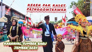 Pak Kades Pringgowirawan Ikut Hadir Di Karnaval Sumber Baru Jember 2024