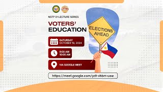 NSTP 01 Lecture Series - Voters' Education