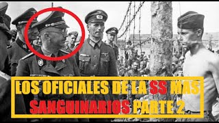 Los Oficiales de la SS mas sanguinarios parte 2