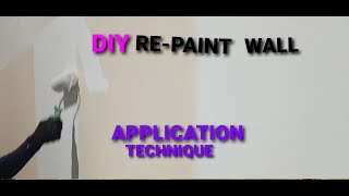 DIY RE-PAINT WALL APPLICATIONS TECHNIQUE