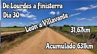 Caminho de Santiago - Etapa de León a Villavante - Resumo diário