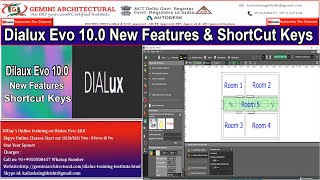 Dialux Evo 10.0 Shortcut Keys & Emergency Lighting(Escape Route)(Gemini Architectural)