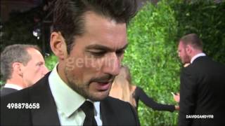 David Gandy at the British Fashion Awards (23/11/2015)