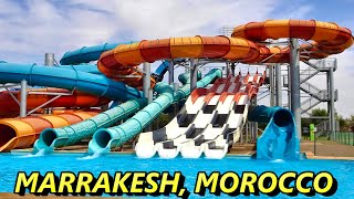 MARRAKESH WATER PARK  PALMIYA FUN AND WATER LAND 2022 العاب مائية في مراكش المغرب