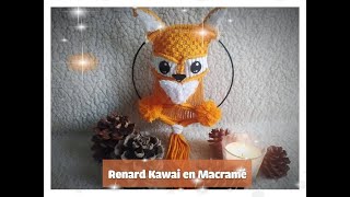 Renard Kawaii - Macramé