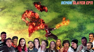 😱UPPER MOON 4 VS TANJIRO!!Demon Slayer Season 3 Episode 11 Reaction Mashup