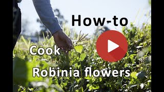 How to make a sweet syrup with robinia flowers