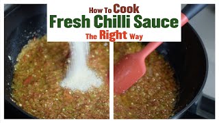 Marvellous Fresh Chilli Sauce | Step By Step