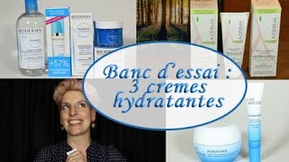 3 nouvelles crèmes hydratantes au banc d'essai :)