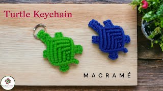 Macrame Turtle Keychain | Chaveiro Tartaruga Macrame