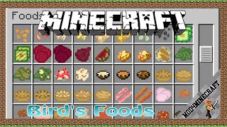 Bird’s Foods Mod 1.12.2/1.10.2/1.7.10 & Tutorial Downloading And Installing For Minecraft