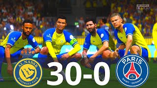 MESSI, RONALDO, MBAPPE, NEYMAR, ALL STARS | AL NASSR 30-0 PSG