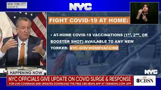 NYC Mayor Bill de Blasio-  💉at your house & $100 🥴