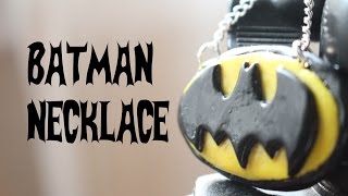 Polymer Clay Batman Necklace Tutorial | sweetco0kiepie