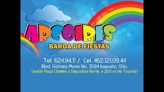 Barda de Fiestas Arco Iris Irapuato