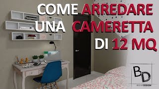 Come ARREDARE una CAMERETTA di 12 MQ | Belula Design