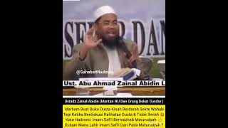 ustadz Zainal Abidin LC ma ( bongkar tuduhan asal ngejeolak dari Aswaja asli warisan jahiliah)