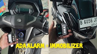 modif yamaha NMAX NEO pasang keyless  ada alarmnya dan immobilizer anti stater