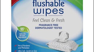 Flushable Wipe Blues