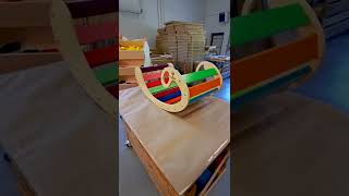 Montessori Rainbow Rocking Sled Assembly 🛠️ Forest Kids Norway