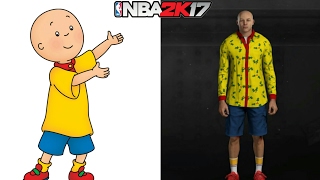 HOW TO LOOK LIKE CAILLOU IN NBA 2K17