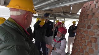 Sul cantiere del campanile di Sant'Andrea con Ats per imparare la sicurezza sul lavoro