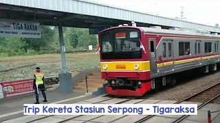 Stasiun Serpong - Tigaraksa Trip Tanpa Arah Naik Kereta KRL Commuterline naik JR205