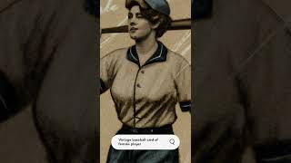 Asking AI to create a vintage baseball card of female players. #ai #art #short