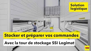 Ce stockeur vertical Logimat permet de préparer et stocker aisément vos commandes de petites pièces