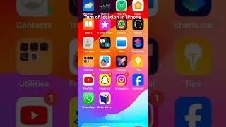 how to  turn off location in IPhone