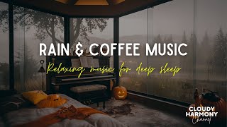 🌧️🎃 Rain on Glass with Halloween Tranquil Piano: Stress-Relieving Music for Healing Sleep