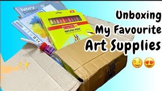 I brought all study and art product in best cheap price..🤩 #unboxing #trending #youtube