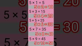 5 aur 6 ka table #education